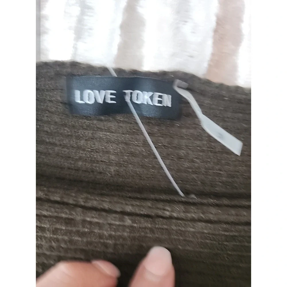 NEW Love Token 'Franklin ' Dolman Sweater M Olive Green $159